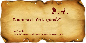 Madarasi Antigoné névjegykártya